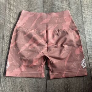 Darc Sport Women's Mauve Patterned Bike Shorts
